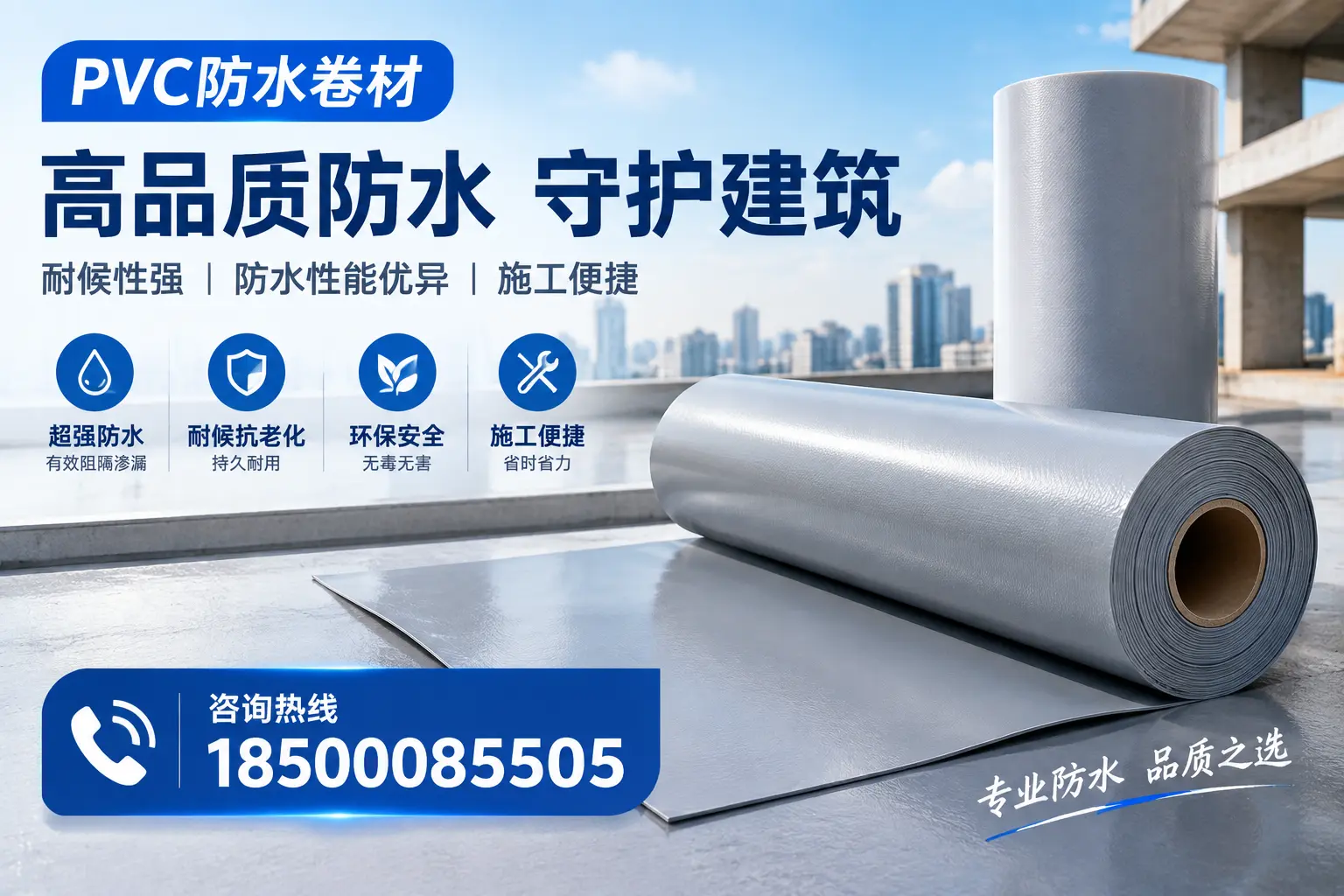 PVC防水卷材的防水效果评测,适合宣城的科学依据